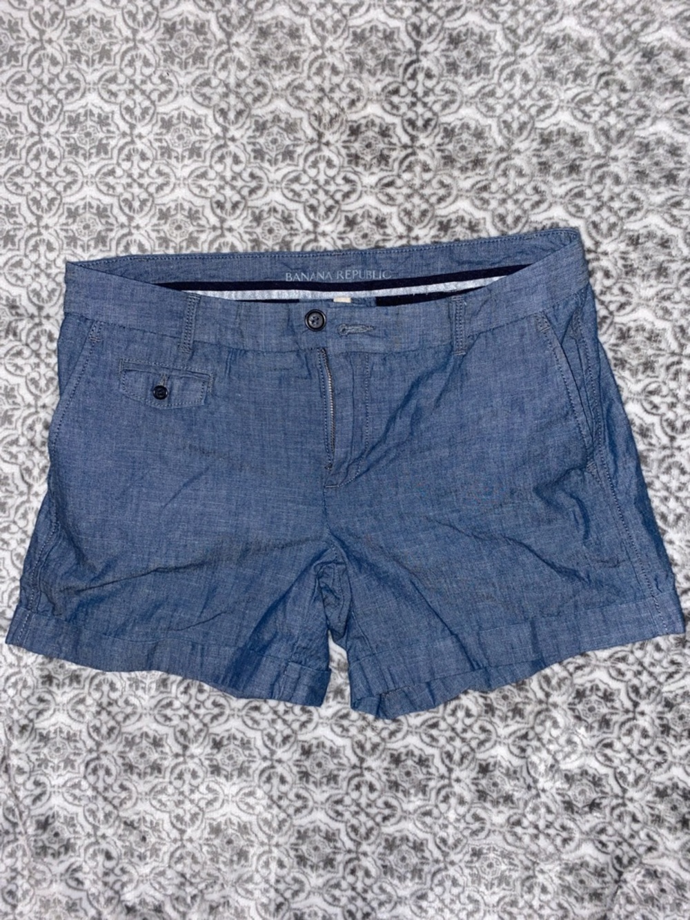 Banana Republic Denim-Style Blue Cotton Shorts
